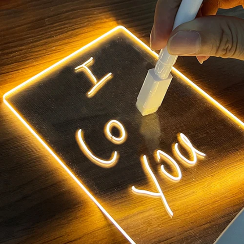 Lámpara Creativa de Mensajes Cuadro Iluminado