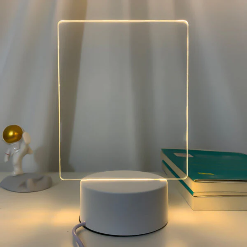 Lámpara Creativa de Mensajes Cuadro Iluminado