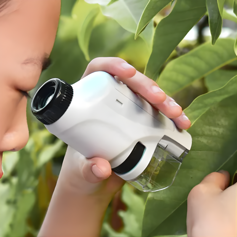 Microscopio Portátil de Mano para Niños