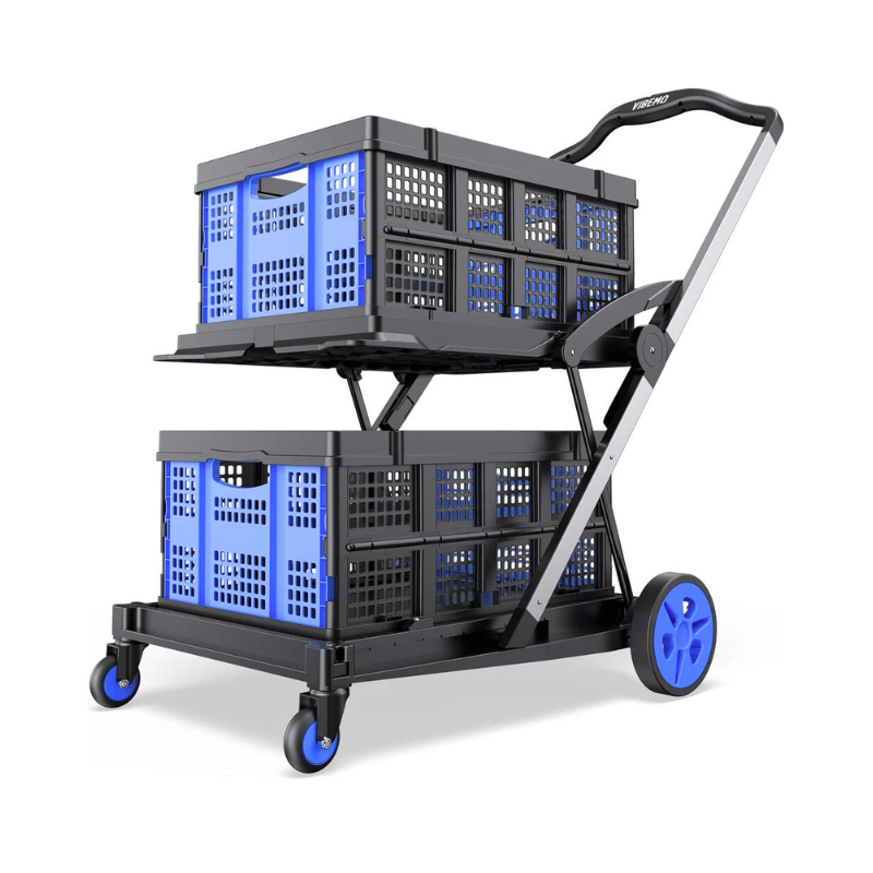 Carrito de Compras Plegable y Portátil – FlexiCart™ (Oferta Limitada)
