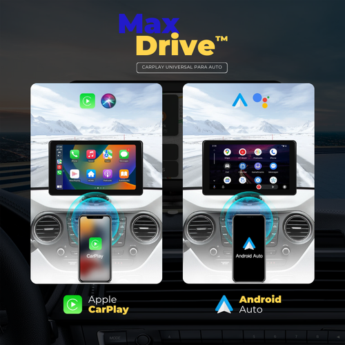 Central Multimedia Universal Con CarPlay/Android Auto - MaxDrive™