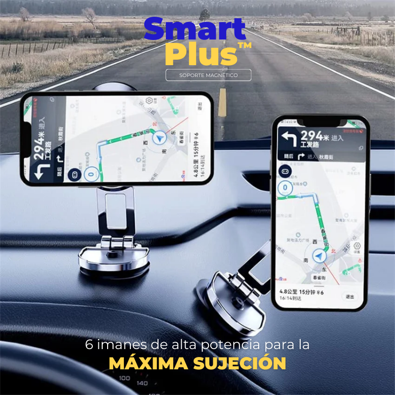 Soporte Magnético para Celular Automotriz - SmartPlus™