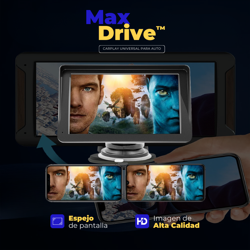 Central Multimedia Universal Con CarPlay/Android Auto - MaxDrive™