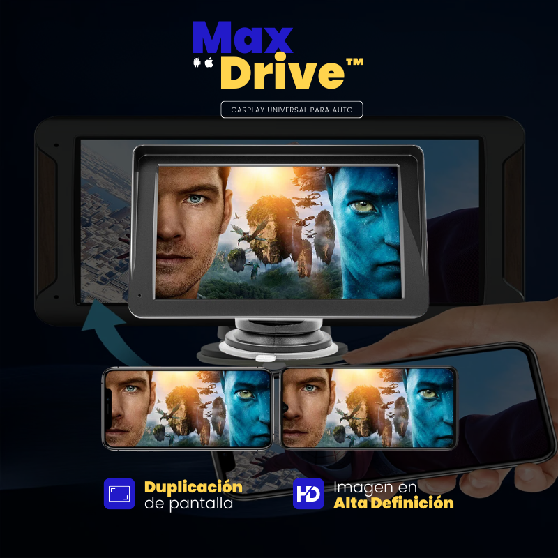 Central Multimedia Universal con CarPlay/Android Auto – MaxDrive™